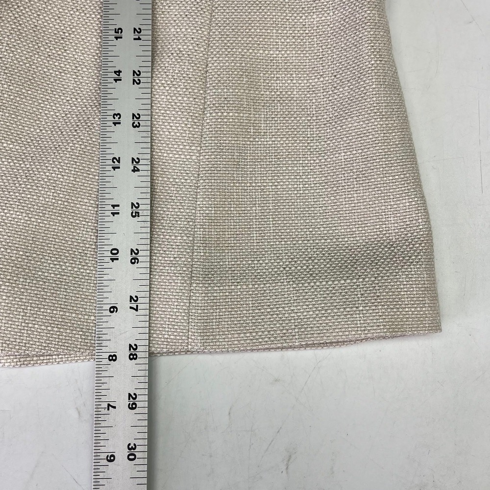 Esqualo Womens summer nubby sand colored ruched 3/4 Sleeve Blazer Size 12 - Picture 14 of 14